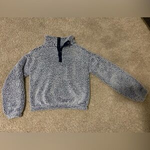 NWOT. SO long sleeve quarter snap sherpa pullover